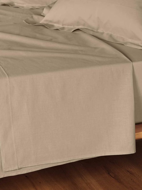 Drap plat coton 57 fils noa promo linge - Kiabi