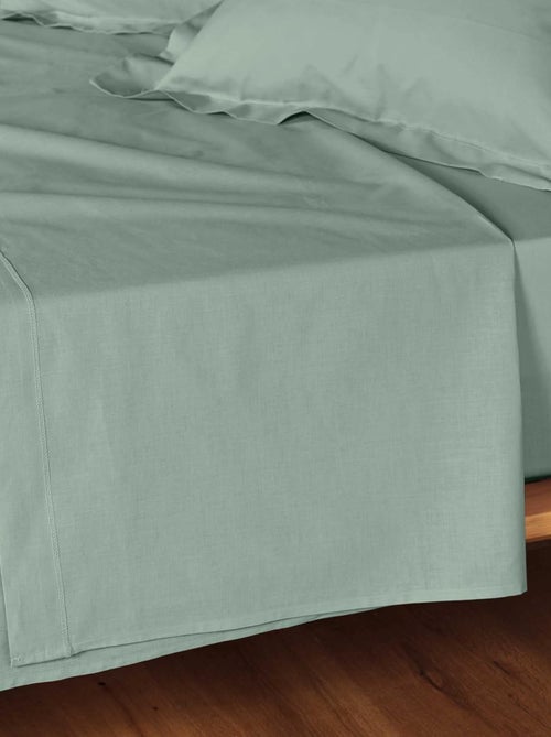 Drap plat coton 57 fils noa promo linge - Kiabi Drap plat coton 57 fils noa promo linge - Kiabi