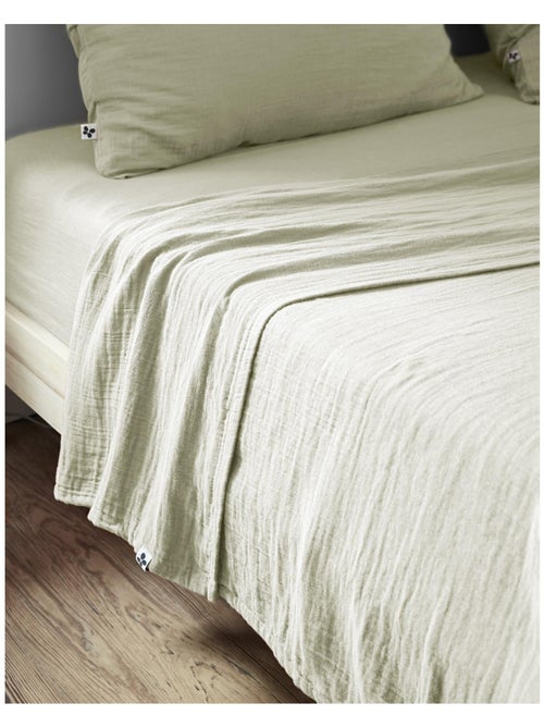 Drap plat – double gaze de coton luxe – gaïa - Kiabi Drap plat – double gaze de coton luxe – gaïa - Kiabi