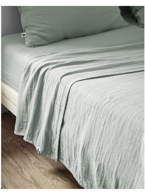 Drap plat – double gaze de coton luxe – gaïa - Kiabi Drap plat – double gaze de coton luxe – gaïa - Kiabi