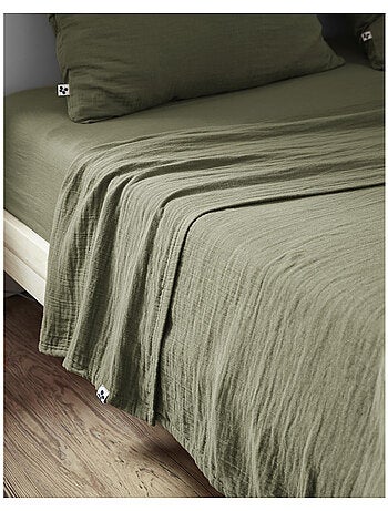 Drap plat – double gaze de coton luxe – gaïa