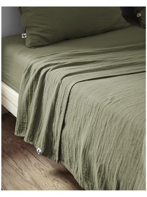 Drap plat – double gaze de coton luxe – gaïa - Kiabi Drap plat – double gaze de coton luxe – gaïa - Kiabi