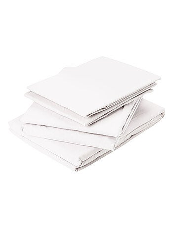 Drap Plat en Coton Lavé