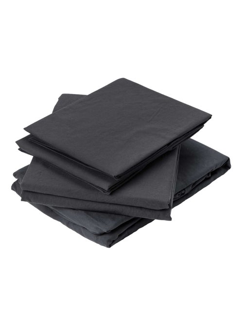 Drap plat en coton lavé - Kiabi Drap plat en coton lavé - Kiabi