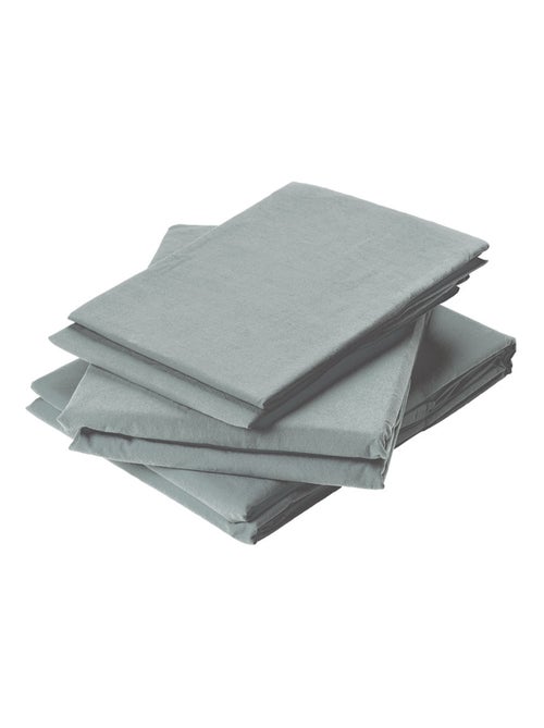 Drap plat en coton lavé - Kiabi Drap plat en coton lavé - Kiabi