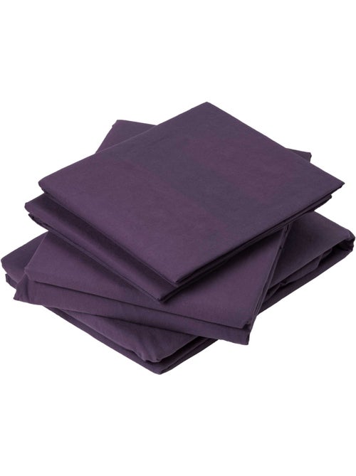 Drap Plat en Coton Lavé - Kiabi Drap Plat en Coton Lavé - Kiabi