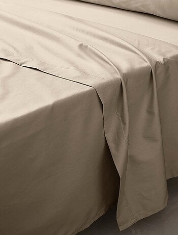 Drap plat percale de coton 78fils lia promo linge