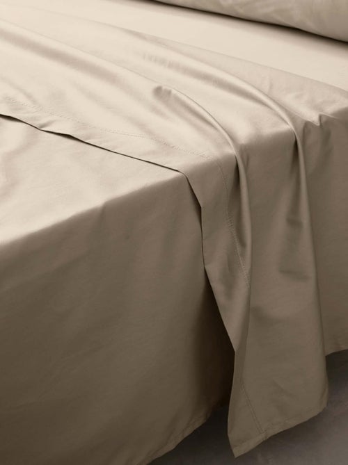 Drap plat percale de coton 78fils lia promo linge - Kiabi