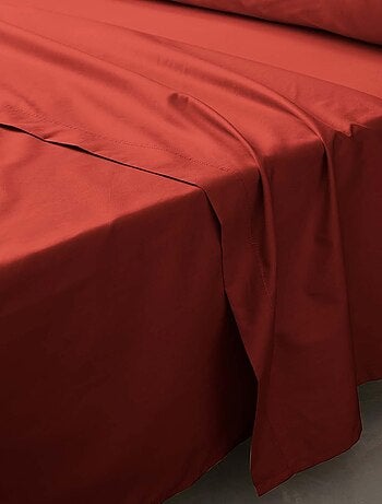 Drap plat percale de coton 78fils lia promo linge