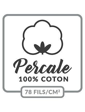Drap plat percale de coton 78fils lia promo linge