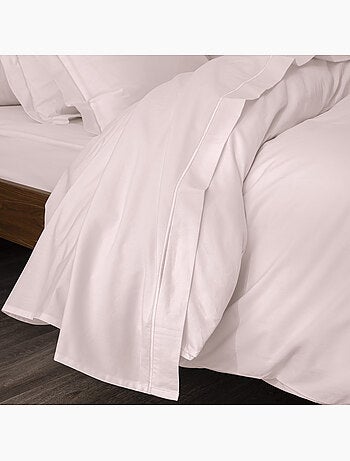 Drap plat percale – pur coton peigné longues fibres 80 fils/cm²