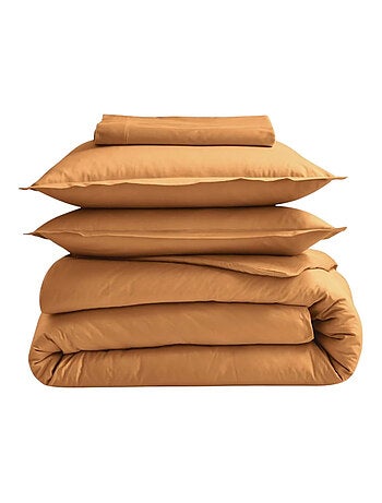Drap Plat Uni en 100 % Coton