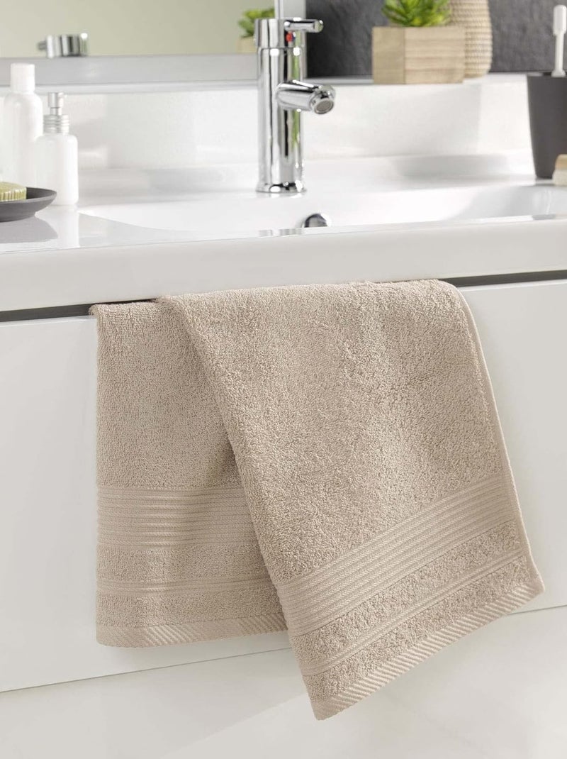 Draps de bain coton promo linge Taupe - Kiabi
