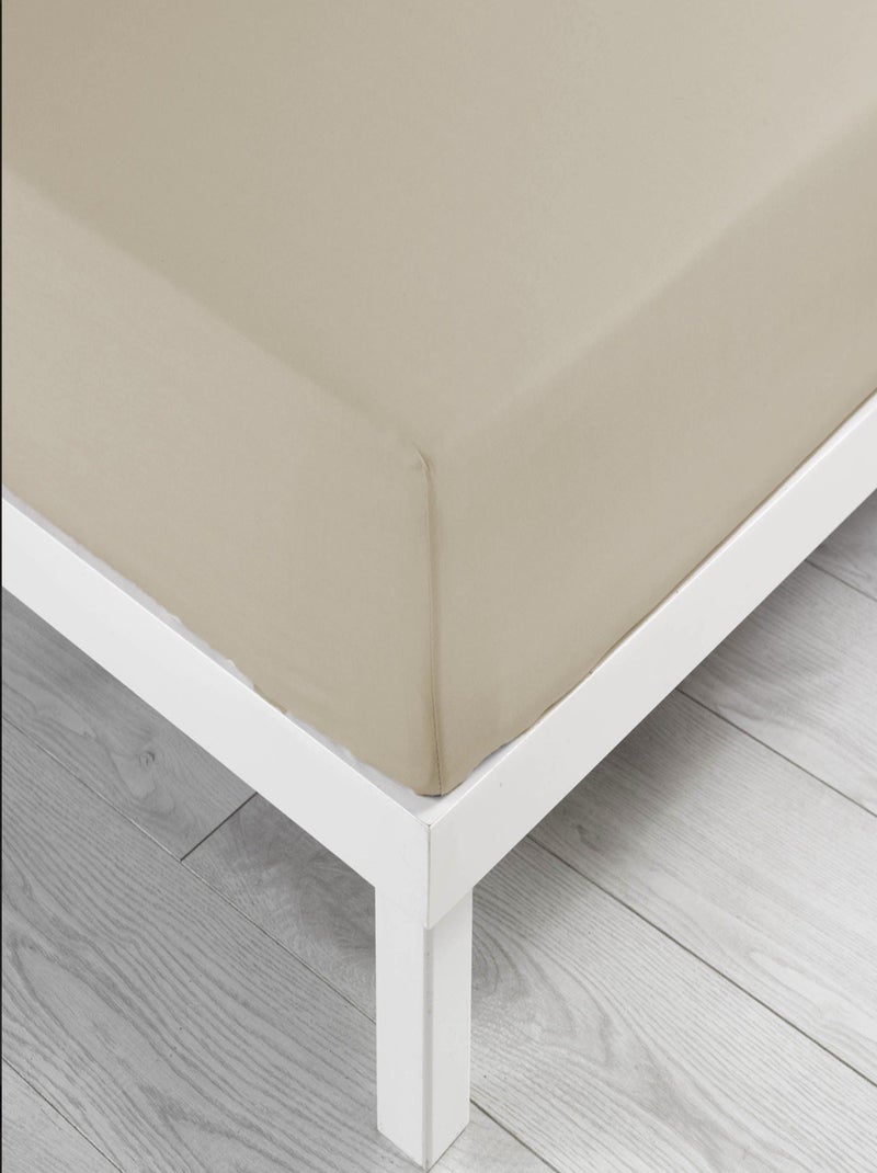 Draps housse coton noa promo linge Beige - Kiabi
