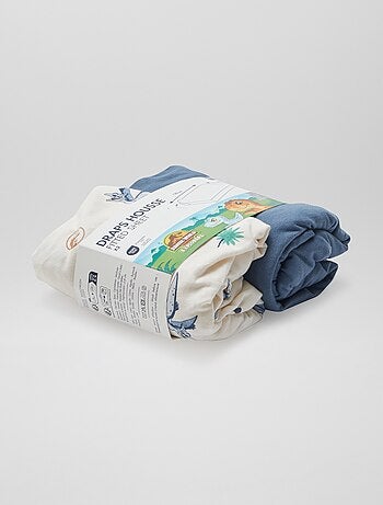 Draps housse 'Jurassic Explorers' - lot de 2