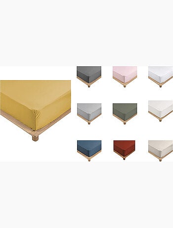 Draps housse percale de coton 78fils lia promo linge