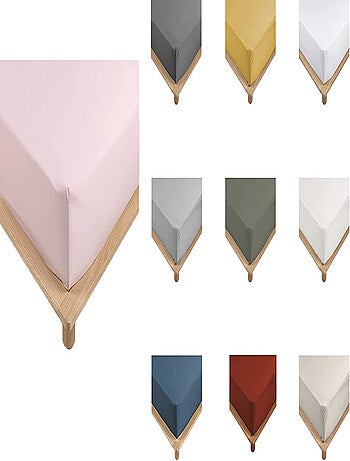 Draps housse percale de coton 78fils lia promo linge