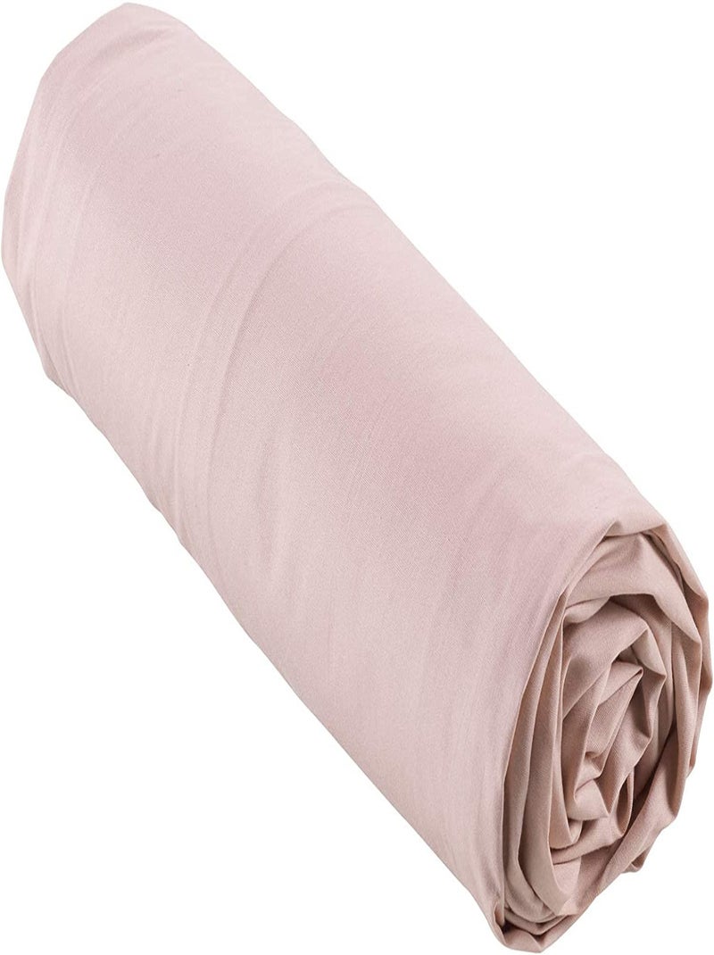 Draps housse percale de coton 78fils lia promo linge Rose - Kiabi
