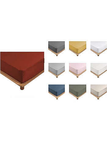 Draps housse percale de coton 78fils lia promo linge