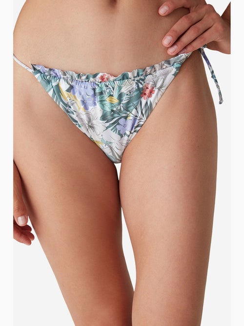Dream garden super bikinibroekje met bloemenprint en ruches penti - Kiabi