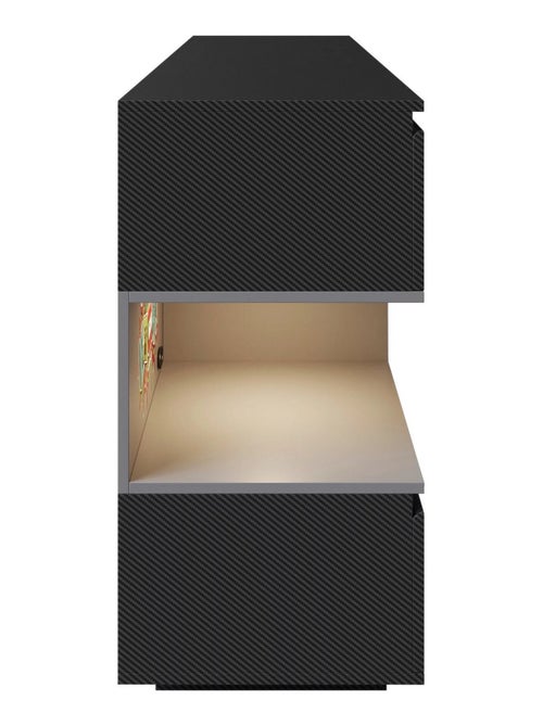 Dressoir met 5 lades en open vak met LED 'Roba' - Minecraft - Kiabi