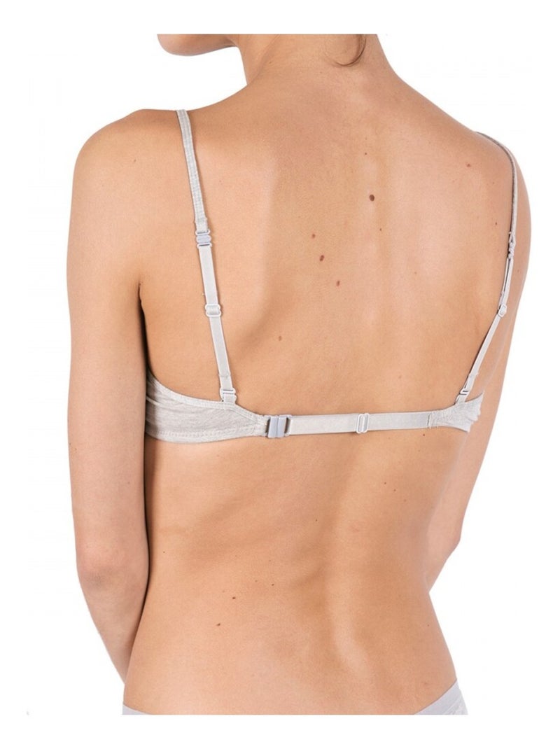 Driehoek push-up beha Grijs - Kiabi