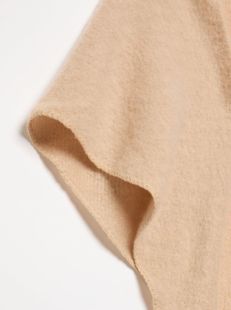 Driehoekige effen sjaal Biege - Kiabi