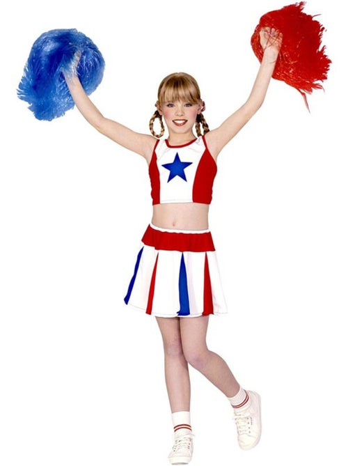 Driekleurig sterren cheerleaderkostuum - Kiabi