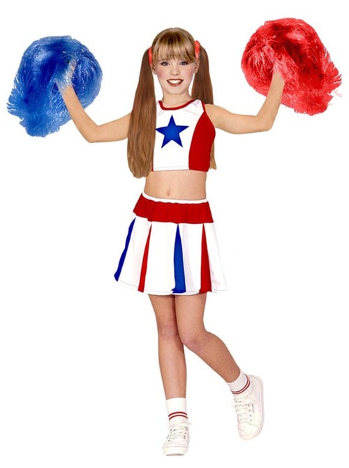 Driekleurig sterren cheerleaderkostuum - Kiabi