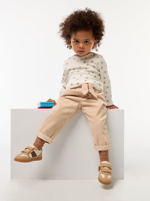 Driekleurige, lage sneakers - Kiabi