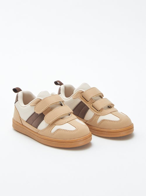 Driekleurige, lage sneakers - Kiabi