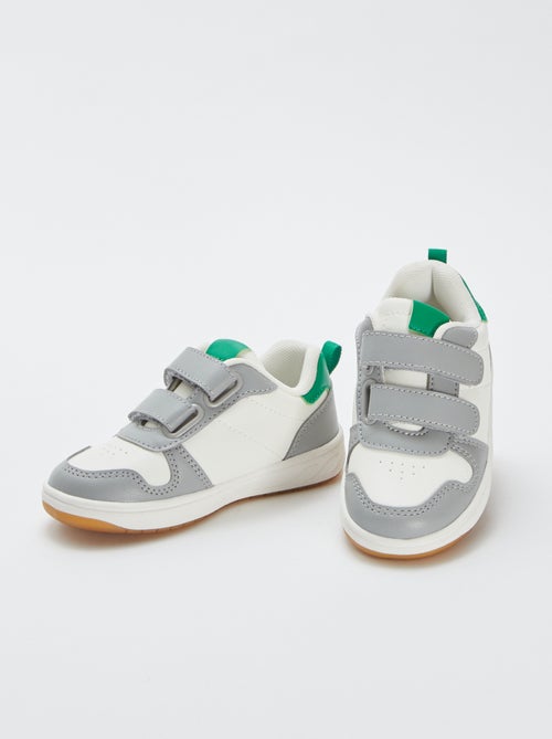 Driekleurige, lage sneakers - Kiabi