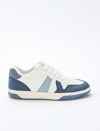 Driekleurige verstevigde lage sneakers
