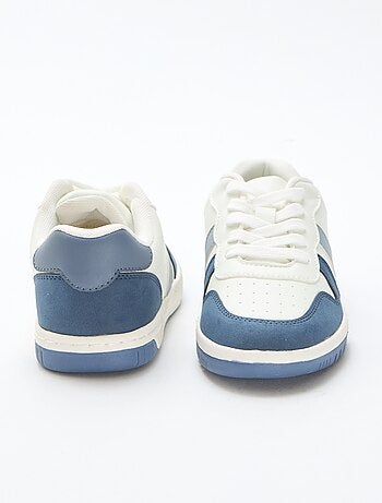 Driekleurige verstevigde lage sneakers