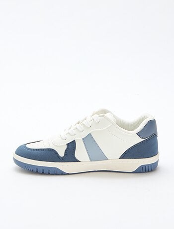 Driekleurige verstevigde lage sneakers