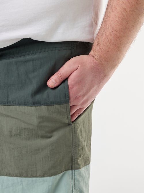 Driekleurige zwemshort - Kiabi