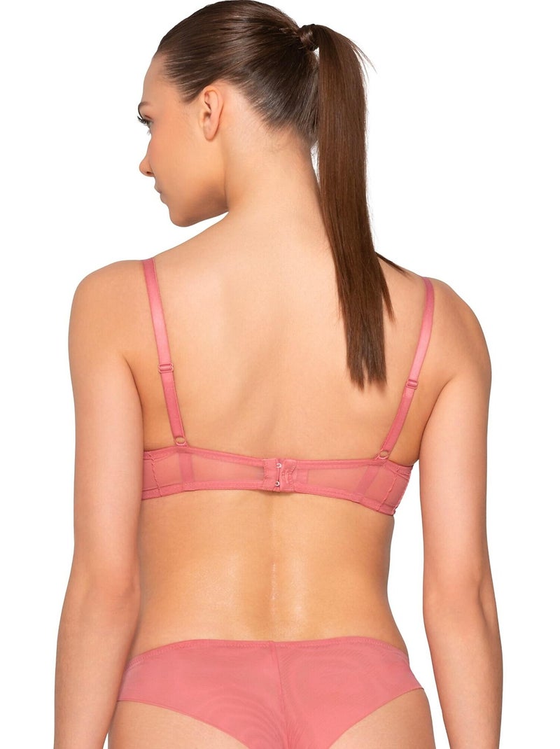 Driekwart balconnet bh pearl Roze - Kiabi