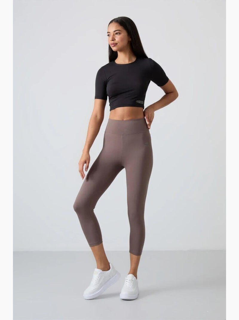 Driekwart sportlegging met hoge taille tommy Marineblauw - Kiabi