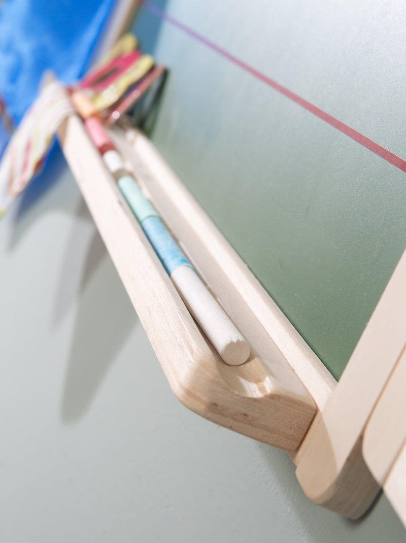 Drieluik schoolbord met 3 krijtvlakken en 2 magnetische vlakken voor kinderen - ROBA N.v.t. - Kiabi