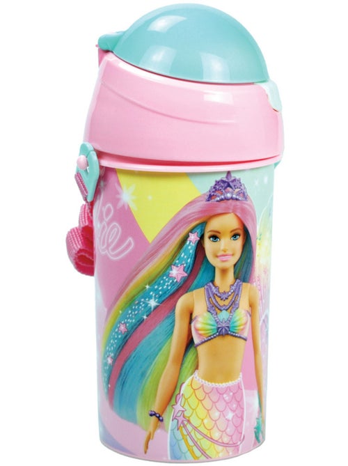 Drinkfles kinderen Barbie Zeemeermin Arc-en-lucht 500 ml PVC – Band afneembaar - Kiabi Drinkfles kinderen Barbie Zeemeermin Arc-en-lucht 500 ml PVC – Band afneembaar - Kiabi