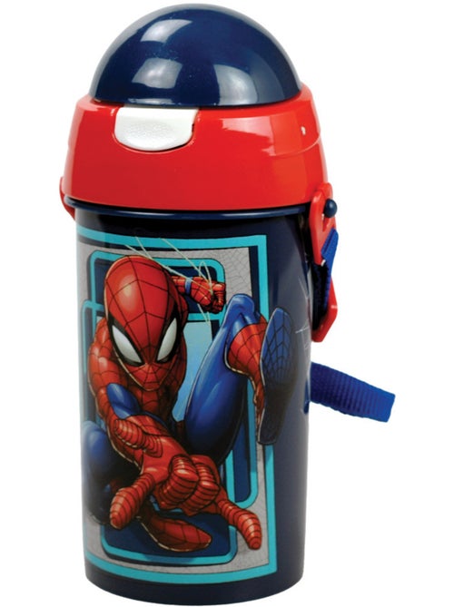 Drinkfles kinderen Spider-Man 500 ml PVC – band afneembaar - Kiabi