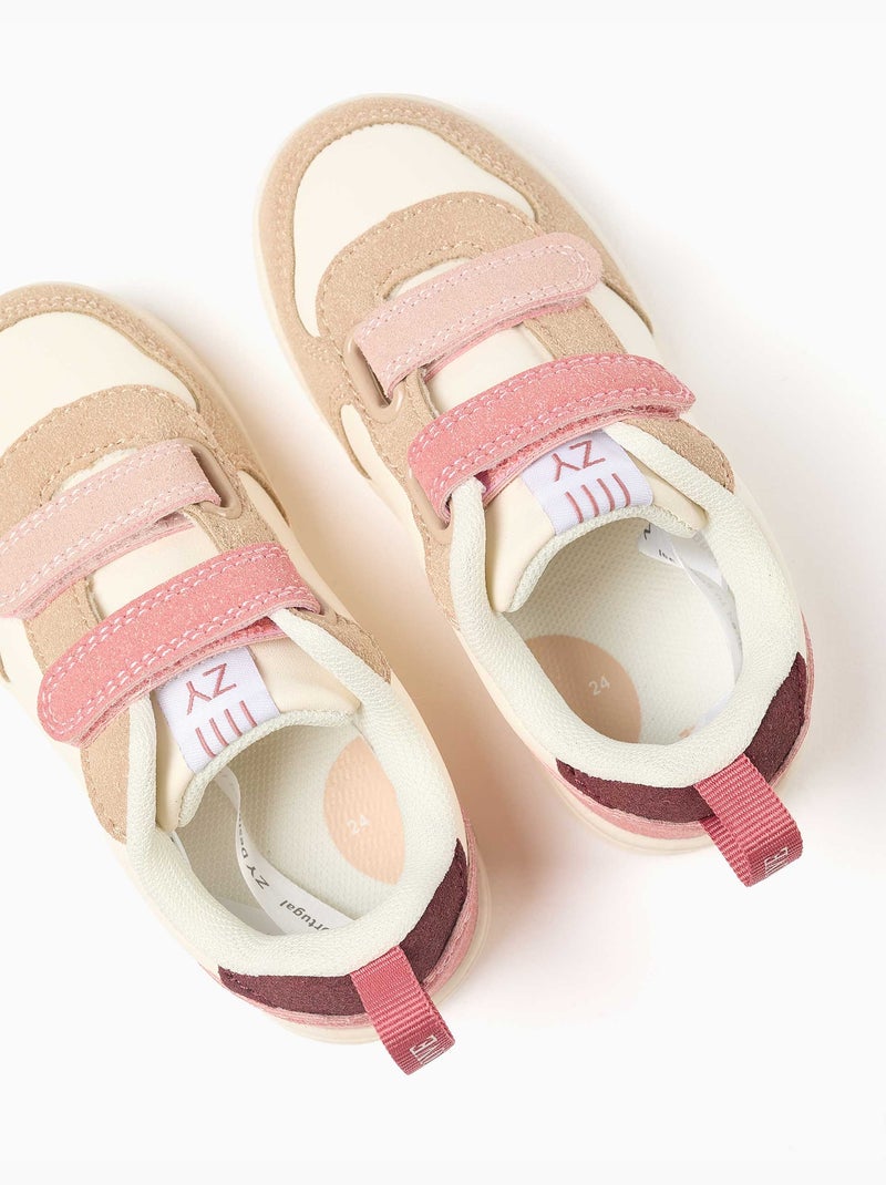 Dual-fabric ZY Move sneakers Roze - Kiabi