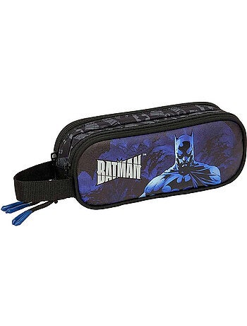 Dubbel pennenzak Batman met 2 vakken handgreep 21x6x8 cm