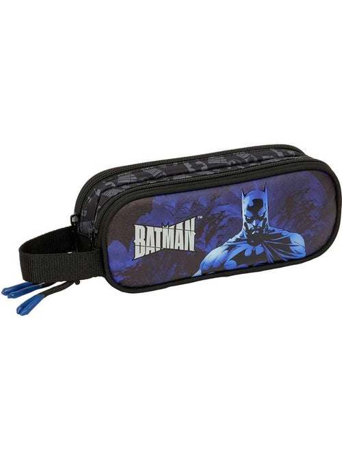 Dubbel pennenzak Batman met 2 vakken handgreep 21x6x8 cm - Kiabi