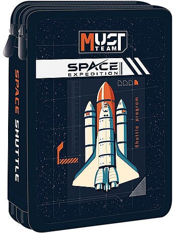 Dubbel pennenzak CMP Must Team Space Expedition met ritssluiting – Polyest