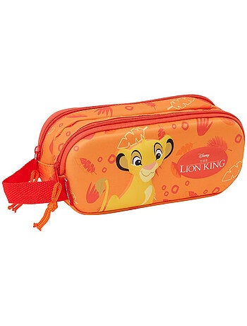 Dubbel pennenzak met ritssluiting 3D 'The Lion King' Simba – 21 x 8 x 6 cm Disney