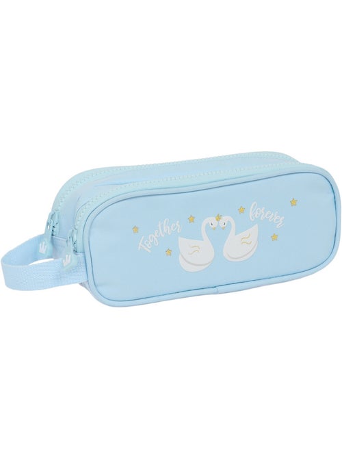Dubbel pennenzak rits rechthoekig Cisnes 21 cm – Glowlab - Kiabi
