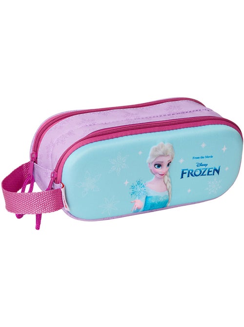 Dubbel pennenzak ritsen 3D Frozen SAFTA 21 x 6 x 8 cm - Kiabi