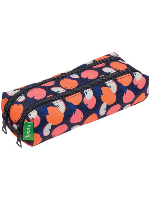 Dubbel pennenzak 'Sofia' 2 vakken met ritssluiting 21,5 cm gerecycled polyester Tann's - Kiabi Dubbel pennenzak 'Sofia' 2 vakken met ritssluiting 21,5 cm gerecycled polyester Tann's - Kiabi