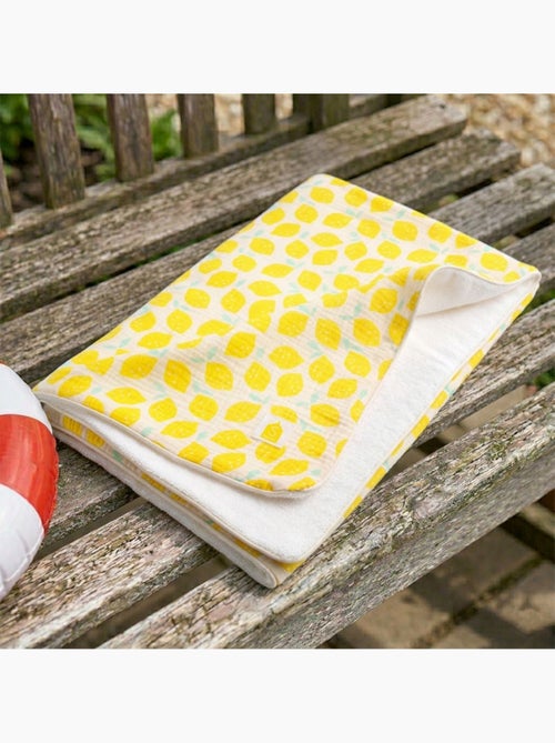 Dubbele bad- en strandhanddoek van bedrukte katoenen gaas - Kiabi Dubbele bad- en strandhanddoek van bedrukte katoenen gaas - Kiabi